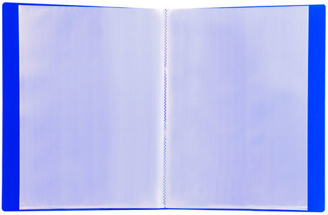 Папка 20 вкладышей BRAUBERG "Neon", 16 мм, неоновая, синяя, 700 мкм, 227451