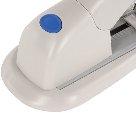 Степлер МОЩНЫЙ №24/6-23/15 BRAUBERG "Heavy duty PRO", до 100 листов, эргономичный, серо-синий, 227661