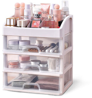 Органайзер для хранения косметики, канцтоваров, мелочей ТРИ УРОВНЯ, 26,6х17*23,5 см, DASWERK, 608477