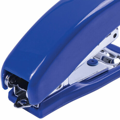 Степлер №10 МИНИ BRAUBERG "Classic", до 12 листов, с антистеплером, синий, 228497