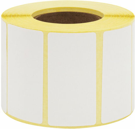 Этикетка термотрансферная ПОЛУГЛЯНЕЦ (58х30 мм), 900 этикеток в ролике, 52200