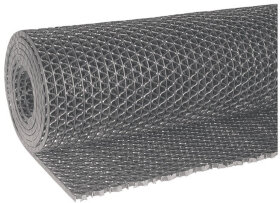 Коврик-дорожка ячеистый грязезащитный &quot;Zig-Zag&quot;, 0,9х10 м, толщина 5 мм, ПВХ серый, В РУЛОНЕ, VORTEX, 22156