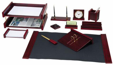 Набор настольный BESTAR "Platon" из дерева, 11 предметов, цвет "красное дерево", 236373