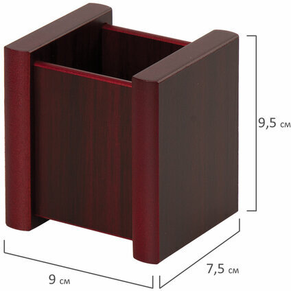 Набор настольный BESTAR "Platon" из дерева, 11 предметов, цвет "красное дерево", 236373