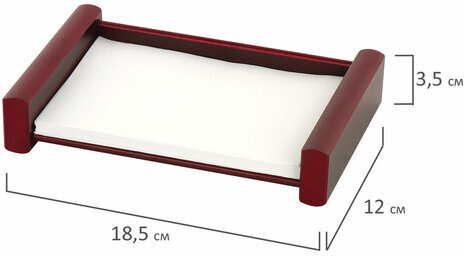 Набор настольный BESTAR "Platon" из дерева, 11 предметов, цвет "красное дерево", 236373