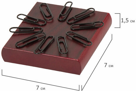 Набор настольный BESTAR "Platon" из дерева, 11 предметов, цвет "красное дерево", 236373