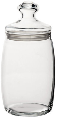 Банки с крышками для сыпучих продуктов, КОМПЛЕКТ 2 шт., объем 1100 мл, стекло, Cesni, PASABAHCE, 97425