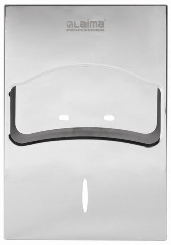 Диспенсер для покрытий на унитаз LAIMA PROFESSIONAL INOX, 1/4 сложения, нержавеющая сталь, зеркальный, 605705