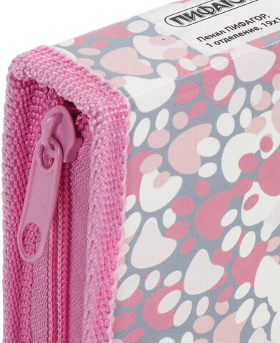 Пенал ПИФАГОР, 1 отделение, ламинированный картон, 19х11 см, Paws, 270161