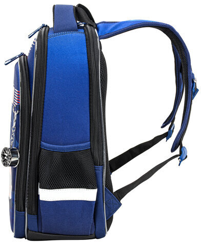 Ранец BRAUBERG QUADRO, 3 отделения, с брелком, "Rapid style", 37х28х18 см, 270603