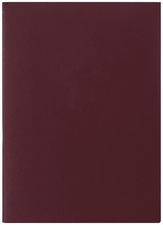 Папка адресная бумвинил без надписи, формат А4, бордовая, индивидуальная упаковка, STAFF "Basic", 129634