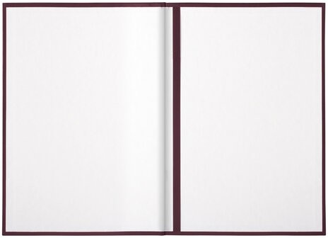 Папка адресная бумвинил без надписи, формат А4, бордовая, индивидуальная упаковка, STAFF "Basic", 129634