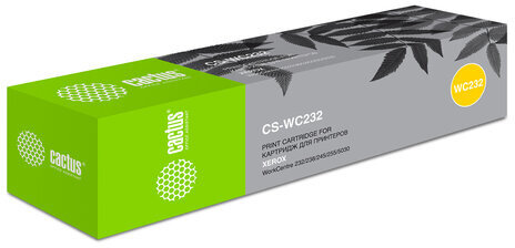 Тонер-картридж CACTUS (CS-WC232) для XEROX WorkCentre 5632/5755, ресурс 32000 стр.