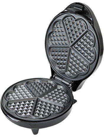 Электровафельница антипригарная для вафель-сердечек, 5 вафель, 1200 Вт, DASWERK, WM-7, 455654