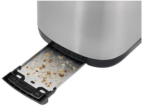 Тостер TEFAL TT365031, 850 Вт, 2 тоста, 7 режимов, механическое управление, металл/пластик, серебристый/черный, 7211002582