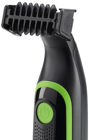 Триммер для бороды POLARIS PHC 0303RB, 3 насадки, длина 0.2-5 мм, беспроводной, черный, 45802