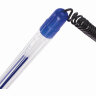 Ручка шариковая настольная BRAUBERG "Counter Pen", СИНЯЯ, пружинка, корпус синий, 0,5 мм, 143259