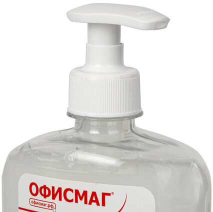 Мыло-крем жидкое 300 г ОФИСМАГ, "Премиум жемчужное", с антибактериальным эффектом, дозатор, 606782