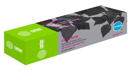Картридж лазерный CACTUS (CS-CF353A) для HP CLJ M176n/M177fw, пурпурный, ресурс 1000 страниц