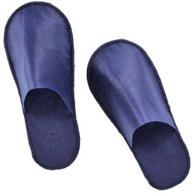 Тапочки одноразовые &quot;Стандарт&quot; закрытые КОМПЛЕКТ 25 пар спанбонд, р. 37-42, синие, SMZ
