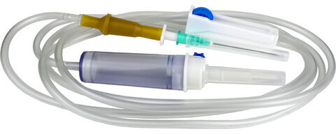 Система инфузионная для переливания SFM 0,80 х 40 - 21G, КОМПЛЕКТ 25 штук, пластиковый шип