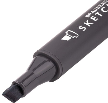 Маркер для скетчинга двусторонний 1 мм - 6 мм BRAUBERG ART CLASSIC, СЕРО-ГОЛУБОЙ 5 (BG05), 151876