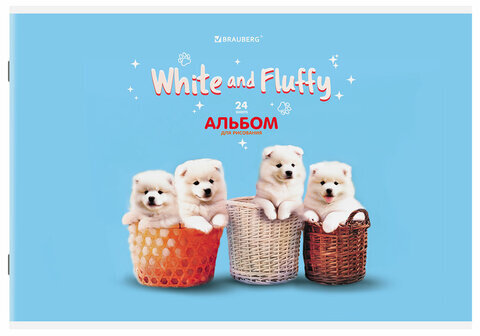 Альбом для рисования А4, 24 листа, скоба, обложка картон, BRAUBERG, 203х288 мм, "МИКС-1", 107106