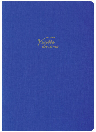 Тетрадь 60 л. в клетку обложка кожзам под лён, сшивка, В5 (179х250мм), СИНИЙ, BRAUBERG PASTEL, 403875