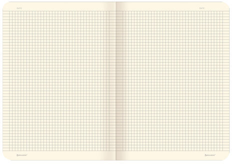 Тетрадь 60 л. в клетку обложка кожзам под лён, сшивка, В5 (179х250мм), СИНИЙ, BRAUBERG PASTEL, 403875