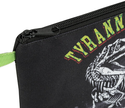 Папка для тетрадей BRAUBERG А5, 1 отделение, полиэстер, на молнии, с ручкой, "Tyrannosaur", 272203