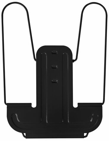 Подставка для книг и учебников BRAUBERG LINE+, металлическая, черная, европодвес, 238214