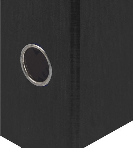 Папка-регистратор BRAUBERG с покрытием из ПВХ, 70 мм, черная (удвоенный срок службы), 220891