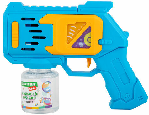 Мыльные пузыри Бластер Генератор с баком и подсветкой, раствор 80 мл, BRAUBERG KIDS, 665147