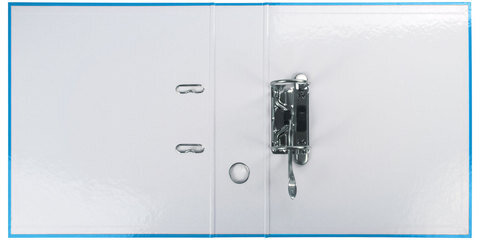 Папка-регистратор LEITZ "WOW", механизм 180°, ламинированная, 80 мм, голубая, 10050036