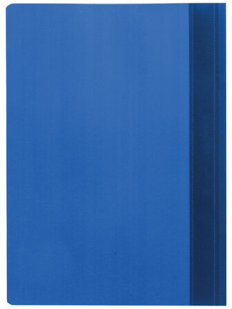 Скоросшиватель пластиковый STAFF, А4, 100/120 мкм, синий, 225730