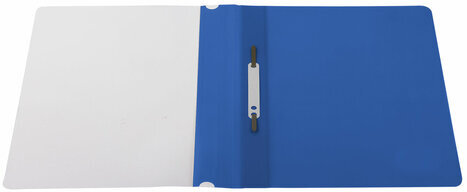 Скоросшиватель пластиковый STAFF, А4, 100/120 мкм, синий, 225730