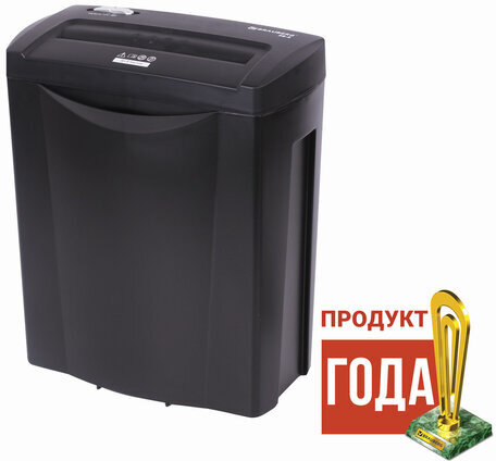 Уничтожитель (шредер) BRAUBERG S8-S, 2 уровень секретности, полоски 6 мм, 8 листов, 15 л, 531088
