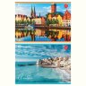 Альбом для рисования, А4, 32 листа, скоба, обложка картон, BRAUBERG, 200х283 мм, "Города мира" (2 вида), 103684