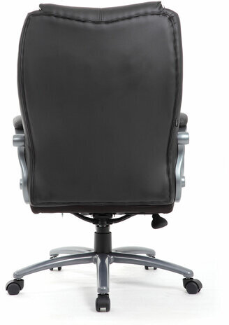 Кресло офисное BRABIX PREMIUM "Strong HD-009", НАГРУЗКА до 200 кг, экокожа черная, ткань серая, 531945