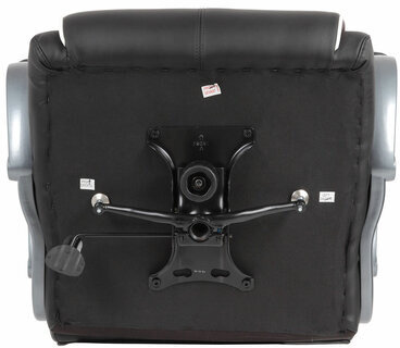 Кресло офисное BRABIX PREMIUM "Strong HD-009", НАГРУЗКА до 200 кг, экокожа черная, ткань серая, 531945