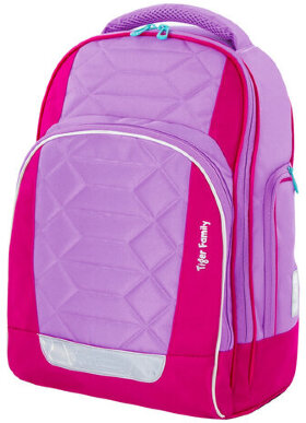 Рюкзак TIGER FAMILY школьный, Rainbow, с ортопедической спинкой, &quot;Rainbow Sorbet&quot;, 39х31х20 см, 228940, TGRW-011A