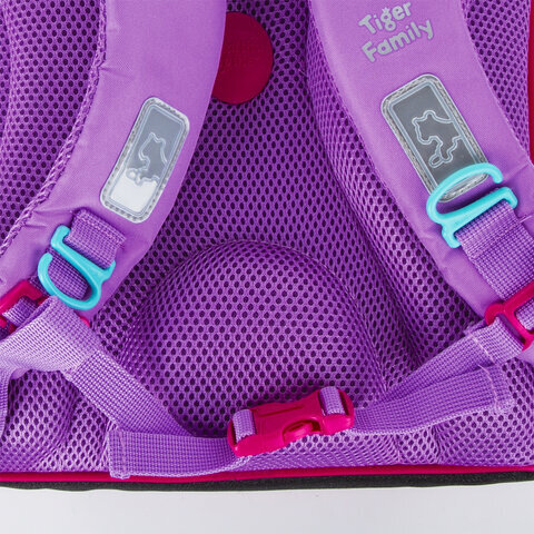 Рюкзак TIGER FAMILY школьный, Rainbow, с ортопедической спинкой, "Rainbow Sorbet", 39х31х20 см, 228940, TGRW-011A