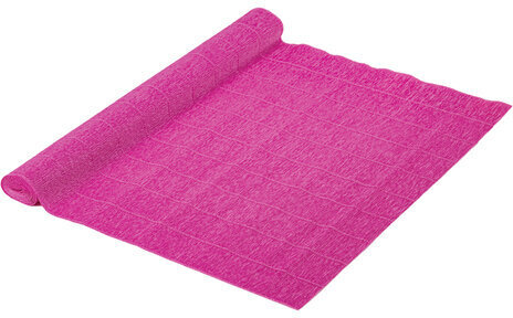 Бумага гофрированная/креповая (ИТАЛИЯ) 140 г/м2, 50х250 см, светло-малиновая (970), BRAUBERG FIORE, 112582