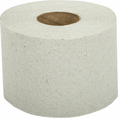 Бумага туалетная 75 м "ЧЕСТНЫЙ БОЛЬШОЙ РУЛОНЧИК 75" на втулке (эконом) серый, 113357, 113357 (М-68)