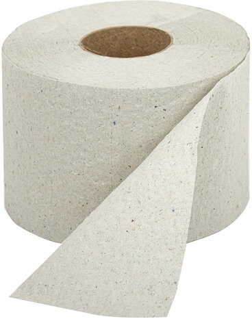 Бумага туалетная 75 м "ЧЕСТНЫЙ БОЛЬШОЙ РУЛОНЧИК 75" на втулке (эконом) серый, 113357, 113357 (М-68)