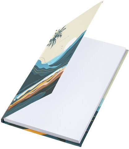 Блокнот А5 (134х206 мм), 80 л., твёрдый, клетка, фольга, STAFF, "Mountains", 114431