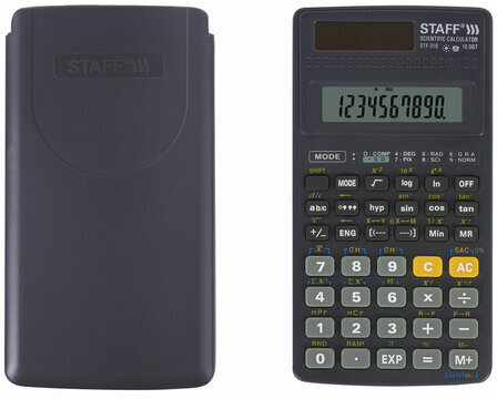 Калькулятор инженерный STAFF STF-310 (142х78 мм), 139 функций, 10+2 разрядов, двойное питание, 250279