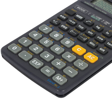 Калькулятор инженерный STAFF STF-310 (142х78 мм), 139 функций, 10+2 разрядов, двойное питание, 250279